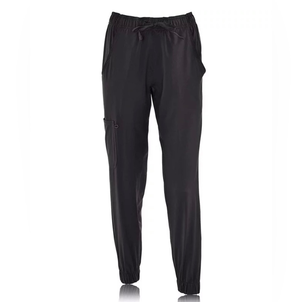 Mini Marilyn Black Scrub Joggers Four Pocket Scrub Pants (Size XS)